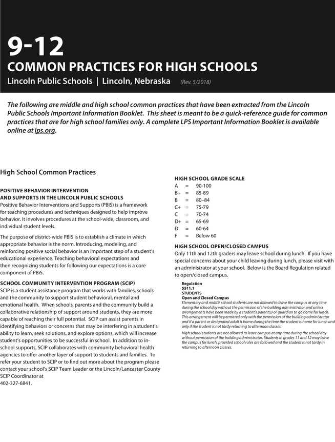 LPS Important Information Booklet lps-important-information-booklet